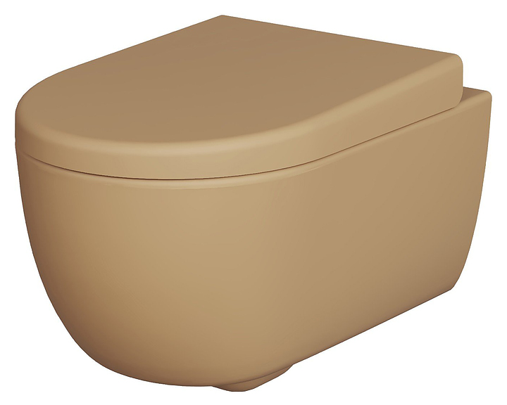 Унитаз подвесной Ambassador Abner 103T20501R темно-бежевый матовый
