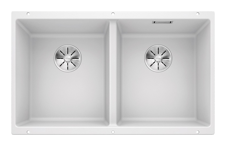 Кухонная мойка Blanco Subline 350/350-U InFino Silgranit белая