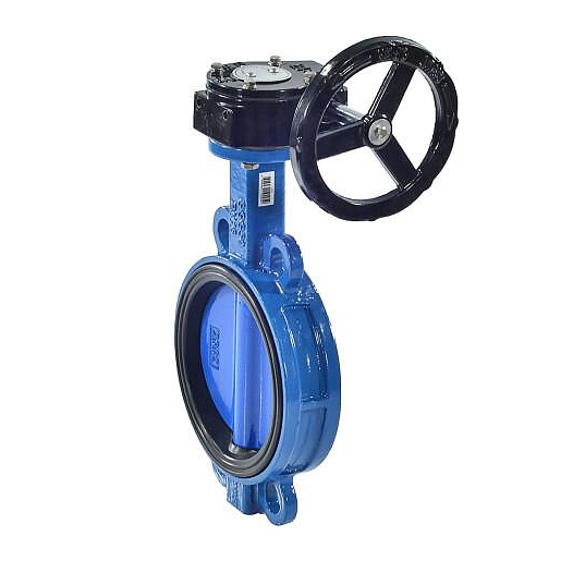 Затвор дисковый поворотный Benarmo Ду 250 Ру10/16 межфл с редуктором диск чугун манжета EPDM EURO