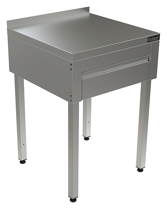 Стол с выдвижными ящиками КОБОР СПБЯ-150/60 с бортом