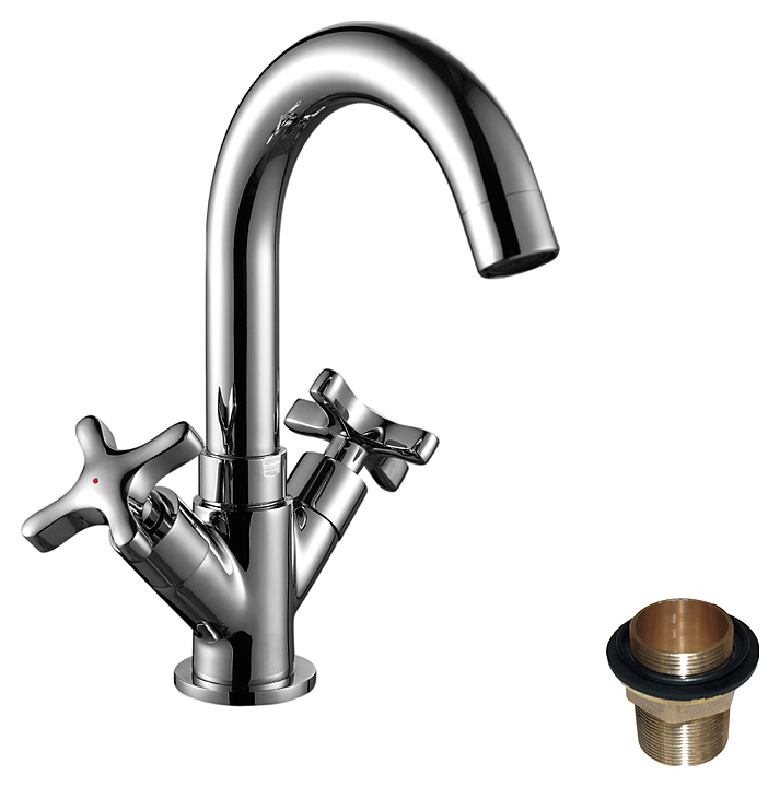 Смеситель для раковины Rossinka RS39-62U с гайкой