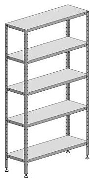 Стеллаж кухонный Марихолодмаш C-5-0,6/1,5/2,0 нерж.сталь
