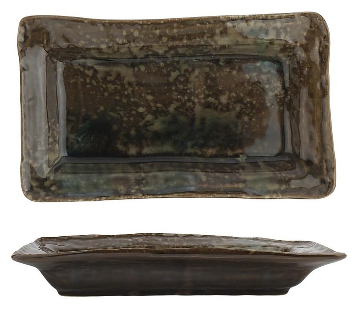 Блюдо для подачи P.L. Proff Cuisine Dark Brown Frutti di Mare P.L. [1] B240130525-2406B 25х15 см