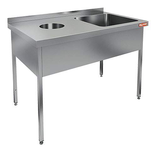 Ванна моечная HICOLD НДСО1М-12/7БП (раковина 500х500х300) 2020 г.