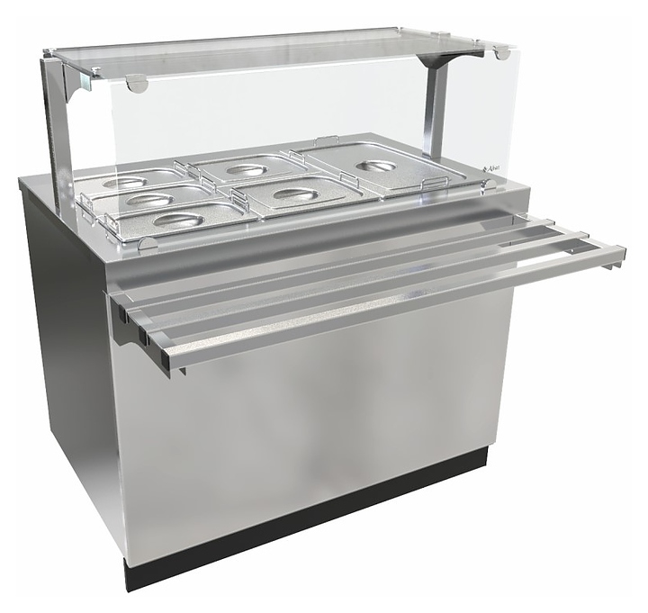 Прилавок-мармит Abat ЭМК-70Е для вторых блюд нерж.