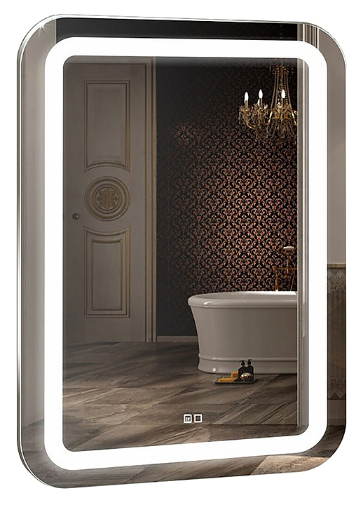 Зеркало Mixline Мальта-2 55х80 см с подсветкой, подогревом и сенсорным выключателем