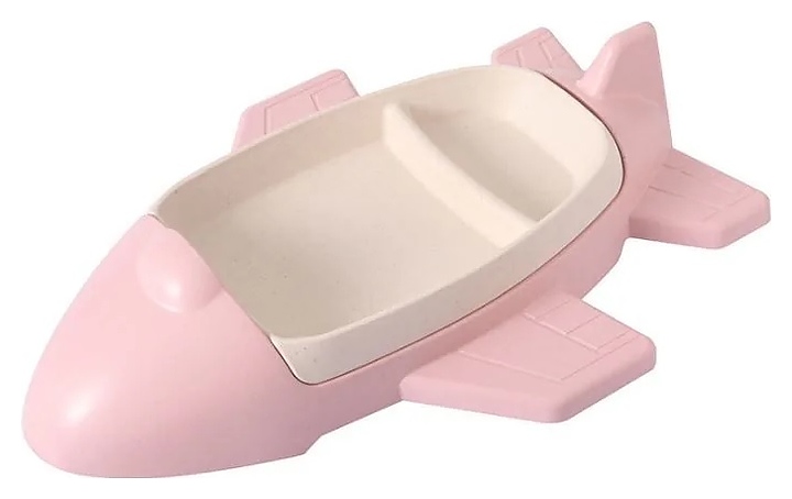 Набор посуды детский Restopit рп620 Самолет (бамбук) розовый