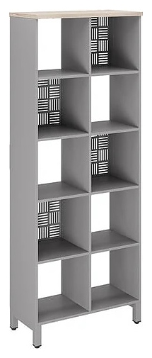 Стеллажная система КОБОР SQ-5X2 aluminum/natural