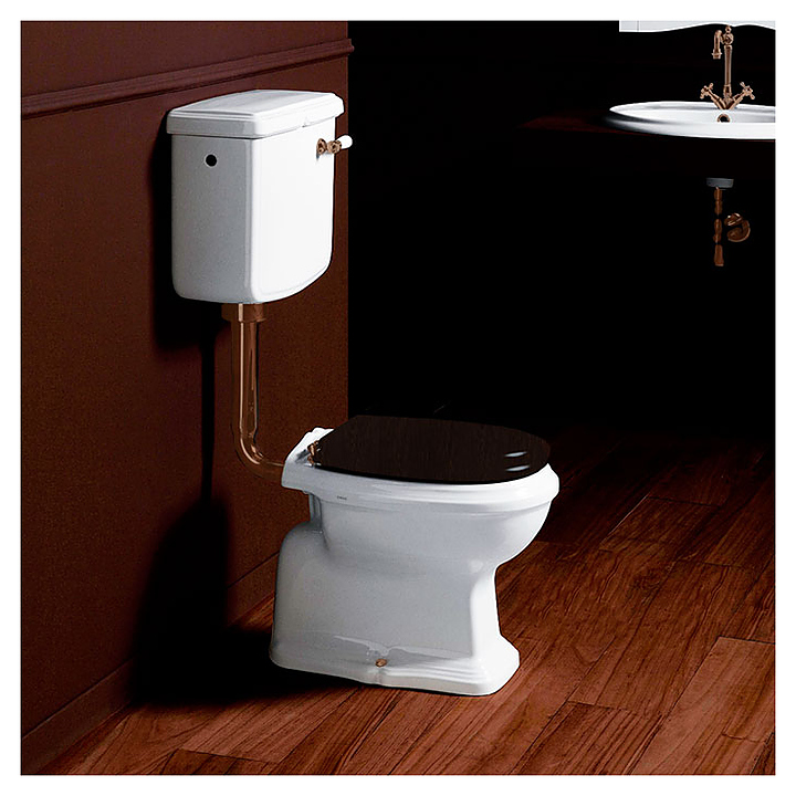 Труба низкая к бачку для унитаза SIMAS Arcade/Lante D23br бронза