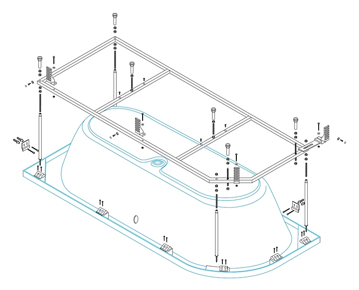 Каркас CEZARES METAURO CORNER-MF