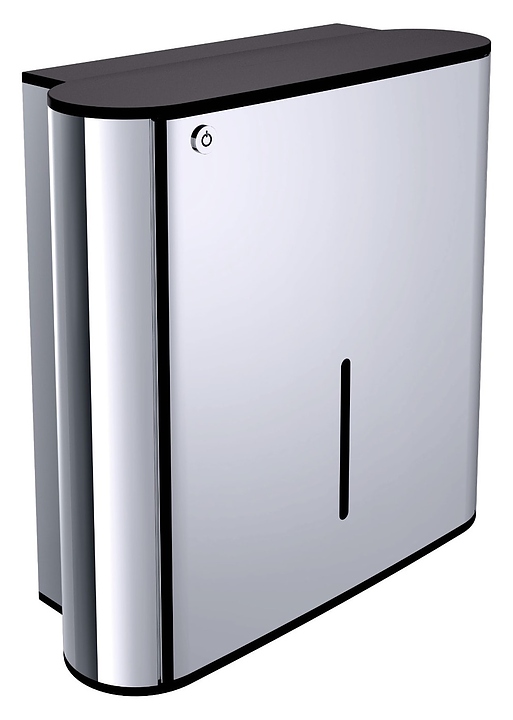 Диспенсер для бумажных полотенец EMCO System 2 черный, хром