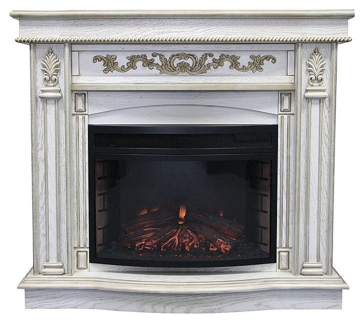 Каминокомплект Royal Flame Cardinal белый дуб с очагом Dioramic 25
