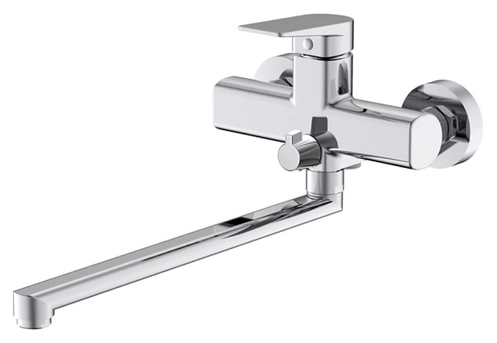 Смеситель для ванны и душа настенный IDDIS Bridge BRDSB02i10WA