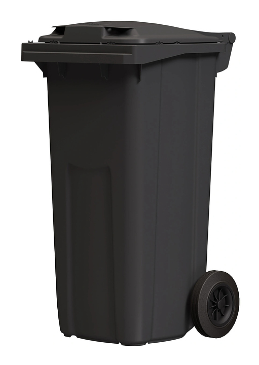 Контейнер для мусора iPlast 27.C29 R 120 л темно-серый