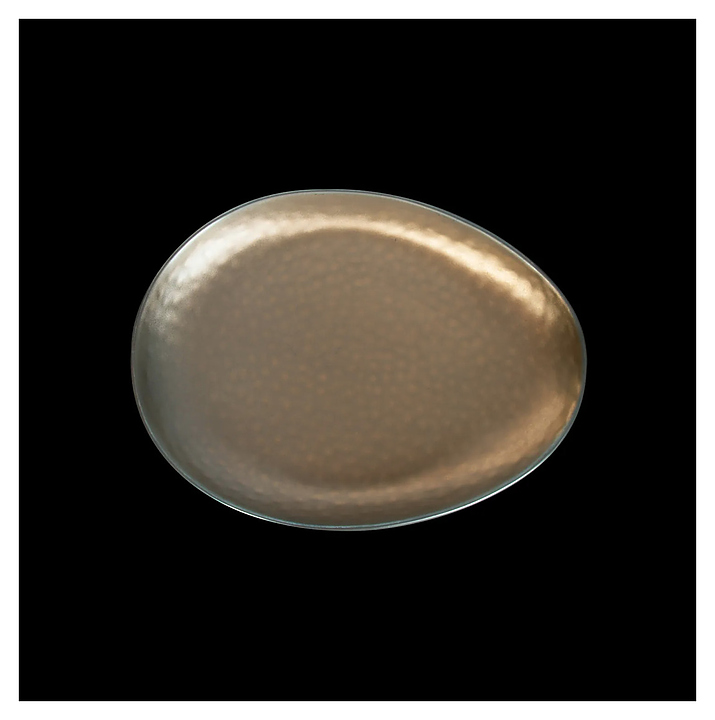 Тарелка овальная Corone Luminare HS205727 160х120 мм медная