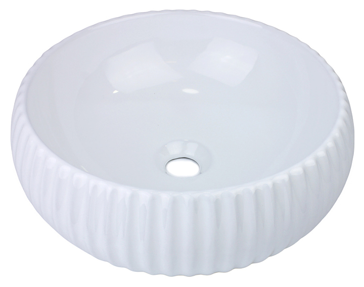 Раковина-чаша Bronze de Luxe Эмеральда 1382W 40х40 см керамика, белая