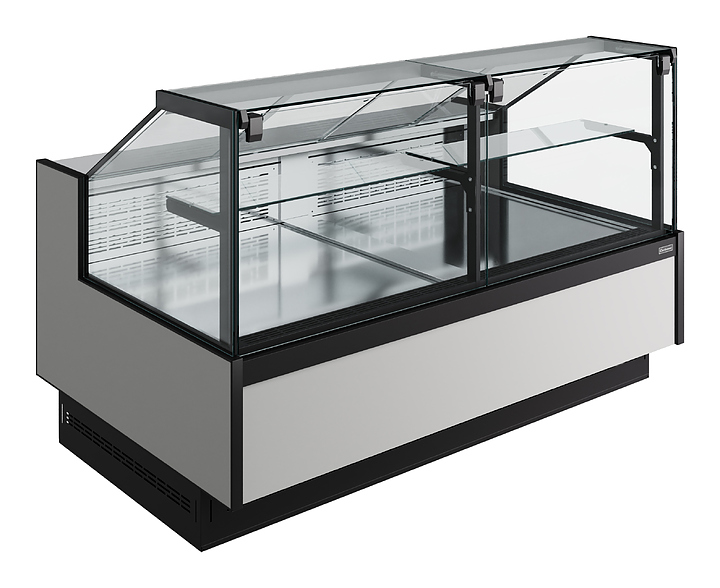Витрина холодильная Carboma Atrium 3 GC120 VM 1,25-1 выдвижные поддоны версия 2.0 (без боковин, динамика)
