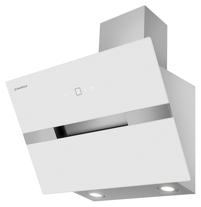 Вытяжка кухонная Maunfeld Mersey 50 белая / вставка сатин