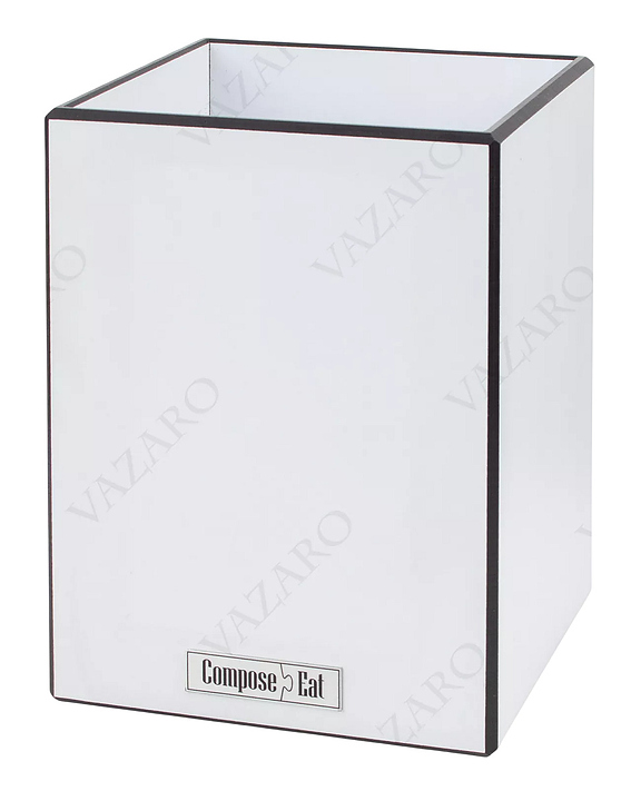 Подставка для кухонных ножей ComposeEat Fashion PDN121018OA6 White & Black 12х12х24 см, белый, черный