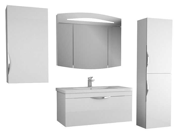 Гарнитур подвесной OWL Sjel 100, 6 предметов, белый лак