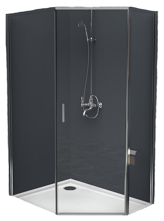 Уголок душевой BelBagno UNO-195-PH-1-100/80-C-Cr 100x80x195 см, прозрачное стекло