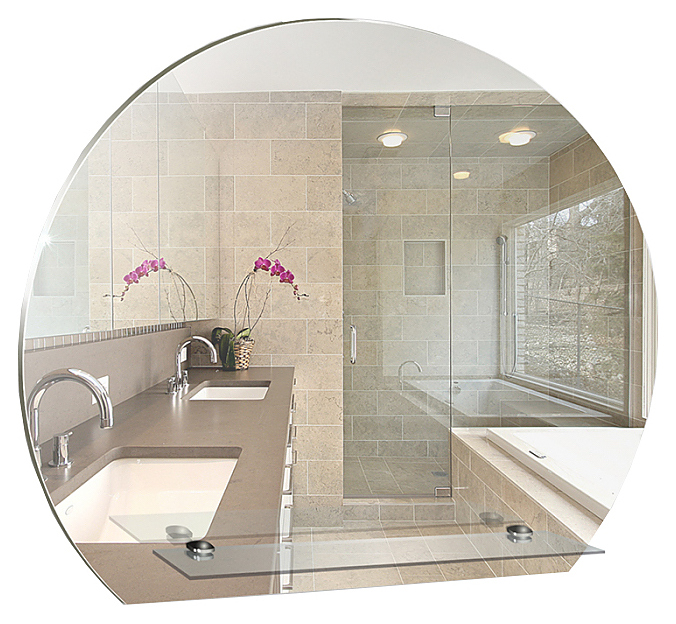 Зеркало Mixline Елена 57х48 см с полкой