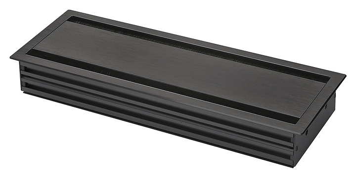 Заглушка кабель-канала NORDEN CB234.500B, брашированный черный