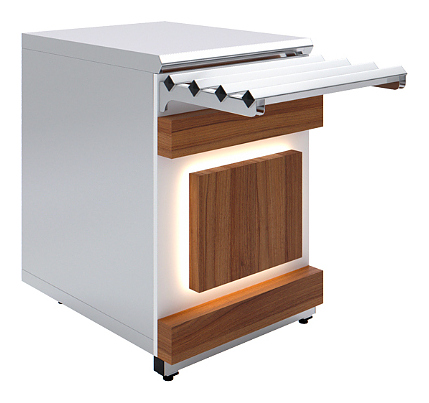 Прилавок нейтральный Luxstahl ПН-600 Premium Eco Wood