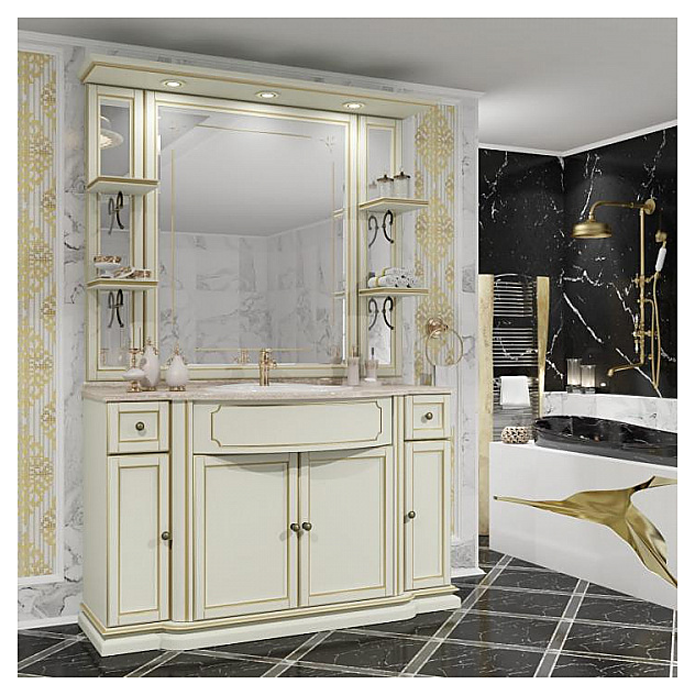 Гарнитур напольный OPADIRIS Корсо Оро №11, 10 предметов, слоновая кость