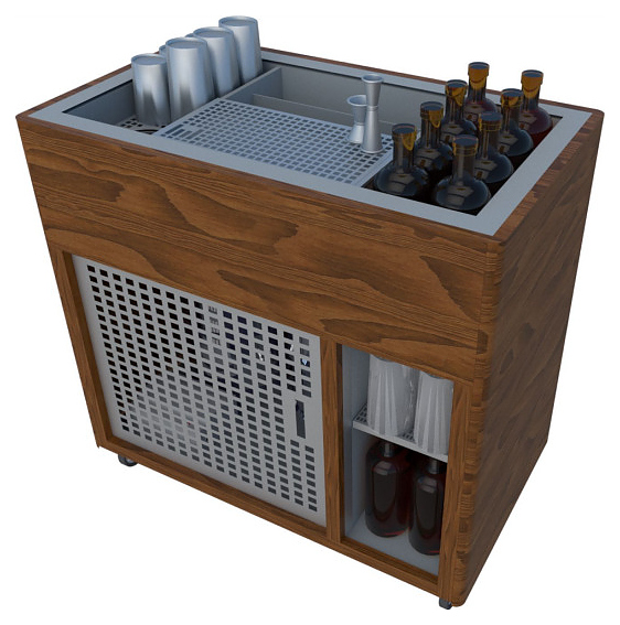 Кейтеринг станция BARMADE 906090 (900х520х900 мм), металл