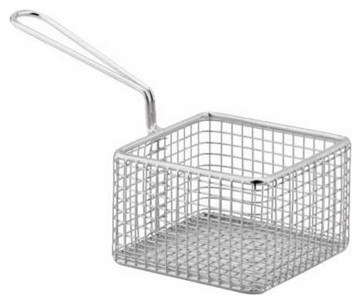 Корзинка для подачи Sunnex MCWW-1010 9,5х9,5 см h=6 см (нерж. сталь)