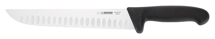 Нож разделочный Giesser 4025 wwl 24 L=24 см (нерж. сталь / пластик) с черной рукояткой