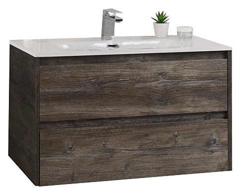 Тумба под раковину BelBagno KRAFT 39-800/390-2C-SO-PG серый камень