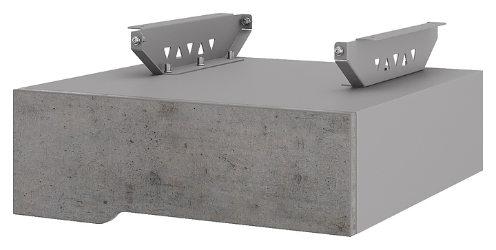 Тумба подвесная КОБОР T-1 aluminum/chicago