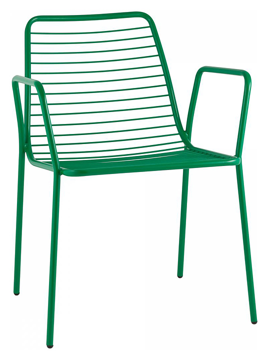 Стул Stool Group Дели с подлокотниками, зеленый