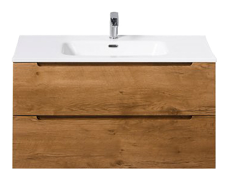 Тумба с раковиной BelBagno ETNA-900-2C-SO-RN-P + LOV-900-LVB дерево