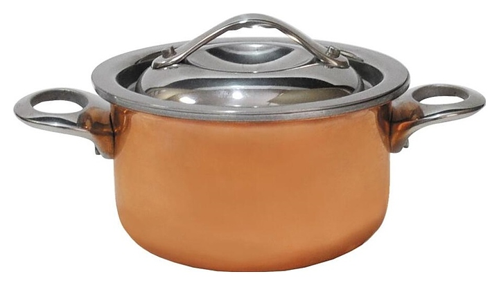 Кастрюля для подачи P.L. Proff Cuisine 3122101 400 мл d=9,5 см h=4 см (нерж. сталь с медным покрытием) круглая