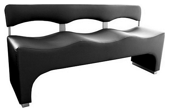 Диван для ожидания Имидж Мастер ОСТЕР трехместный черный