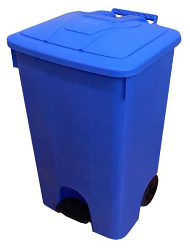 Контейнер для мусора TELKAR 50062 85 л синий