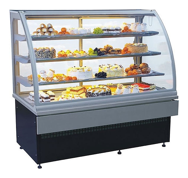 Витрина кондитерская ES-SYSTEM K CARINA 1,4 (серебро)