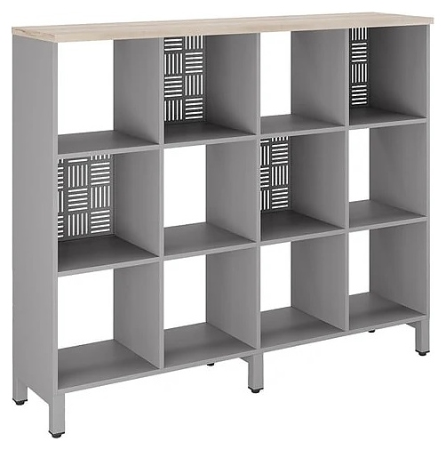 Стеллажная система КОБОР SQ-3Х4 aluminum/natural