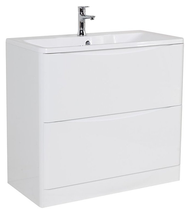 Тумба под раковину BelBagno ACQUA-800-2C-PIA-BL белый глянцевый