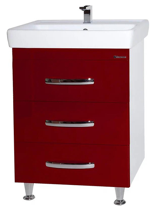 Тумба под раковину Bellezza Рокко 50 напольная, красная