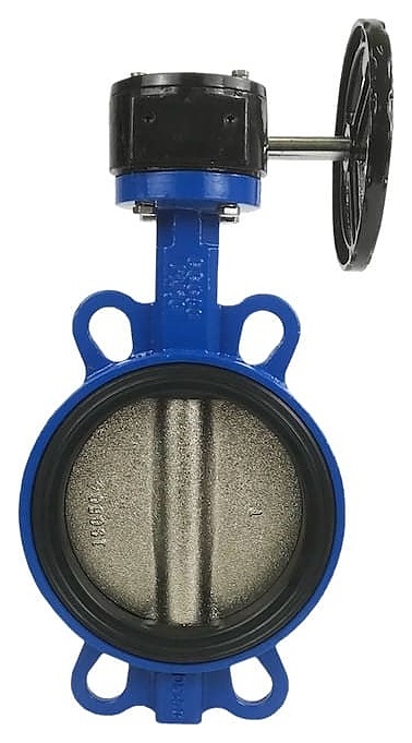 Затвор дисковый поворотный Benarmo 107-5849 (EURO), PN 1,6 МПа, ДУ 300, межфланцевый чугунный, диск стальной, с редуктором