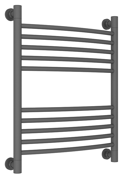 Полотенцесушитель водяной Сунержа Богема+ 60x50 см с выгнутой перемычкой, графит