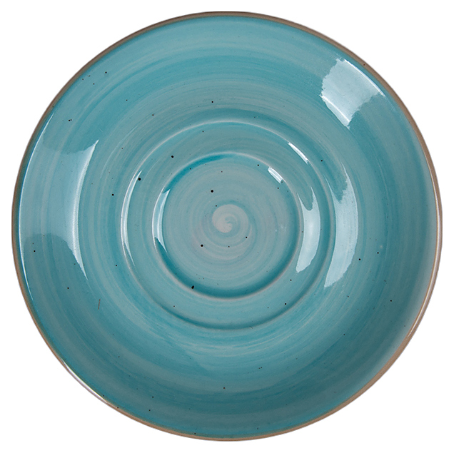 Блюдце Corone Natura HL902100C 114 мм голубое