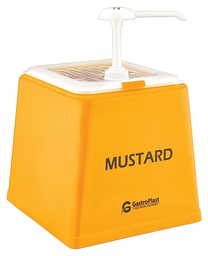 Диспенсер для соуса Gastroplast GDH-01 2,5 л с дозатором 25 мл (полипропилен) желтый