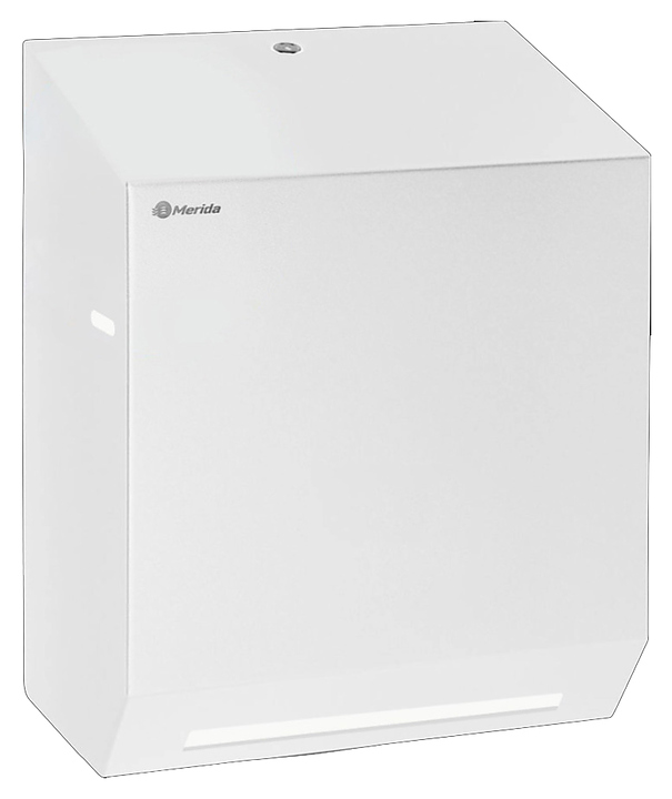 Диспенсер бумажных полотенец в рулонах автоматик Merida STELLA R MAXI WHITE CSB302.R (нерж. сталь) белый