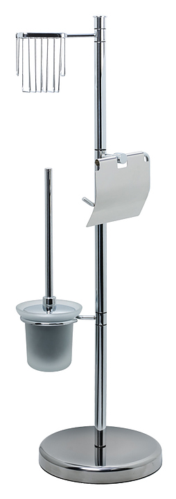 Стойка напольная (бумагодержатель, держатель для освежителя воздуха и ерш) Fixsen FX-433