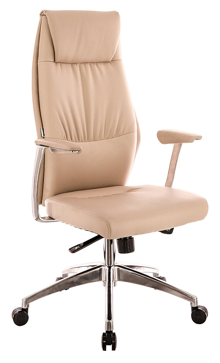 Кресло руководителя Everprof London экокожа, бежевое